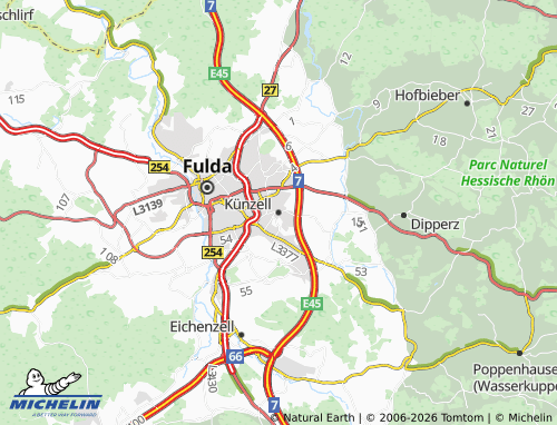 MICHELIN Künzell map - ViaMichelin