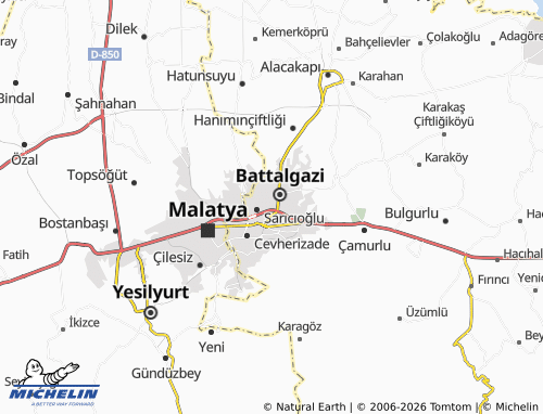 MICHELIN Selçuklu map - ViaMichelin