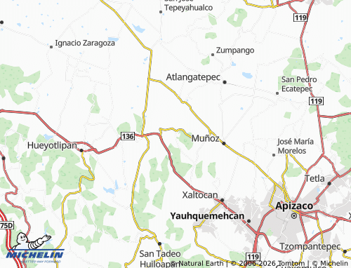 MICHELIN-Landkarte San Lucas Tecopilco - ViaMichelin
