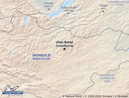 Carte MICHELIN Mongolie - ViaMichelin