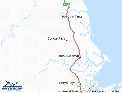 MICHELIN Seuneubok Aceh map - ViaMichelin