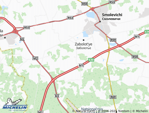 MICHELIN Stanok-Voditsa map - ViaMichelin