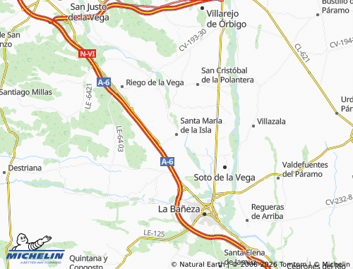 MICHELIN Santa María de la Isla map - ViaMichelin