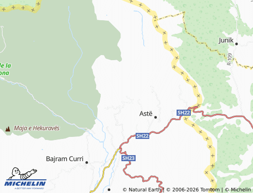 MICHELIN Kovaçë map - ViaMichelin