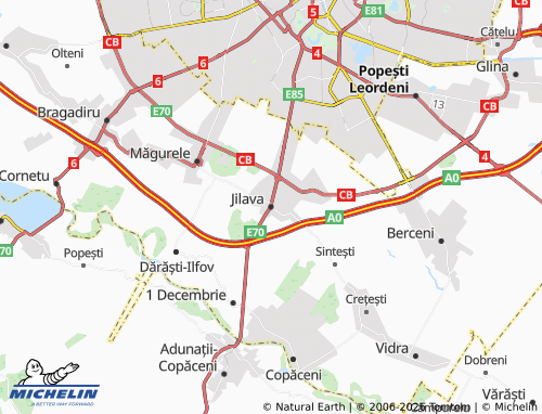 Mapa MICHELIN Jilava - ViaMichelin