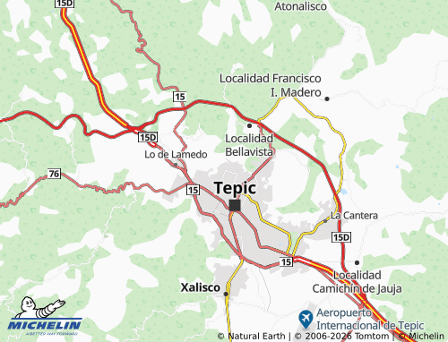 MICHELIN Ojo de Agua map - ViaMichelin