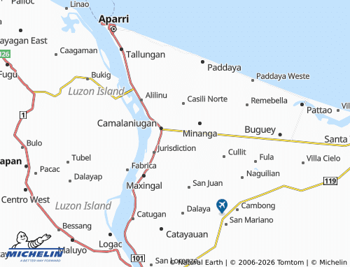 MICHELIN Bantay map - ViaMichelin