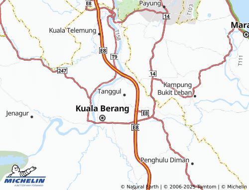 MICHELIN Tanggul map - ViaMichelin