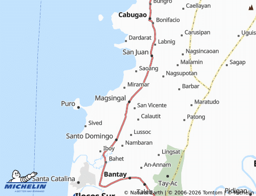 MICHELIN Bacar map - ViaMichelin