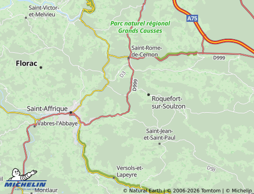 Mappa MICHELIN Lauras - ViaMichelin