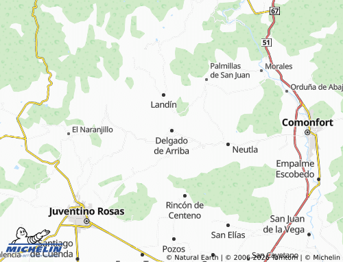 Mappa MICHELIN Delgado de Arriba - ViaMichelin