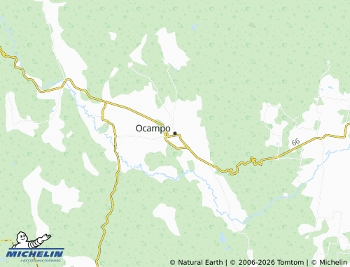 Carte MICHELIN Ocampo - ViaMichelin