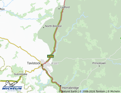 Carte MICHELIN Peter Tavy - ViaMichelin