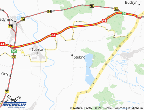 MICHELIN Stubno map - ViaMichelin