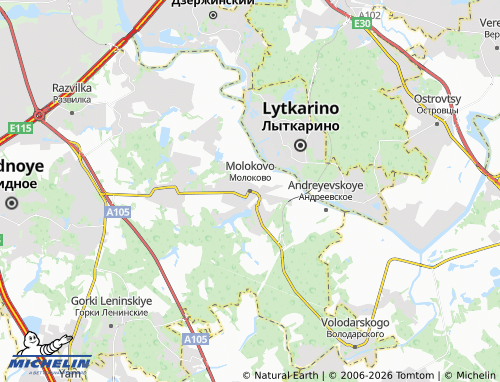 Carte MICHELIN Molokovo - ViaMichelin