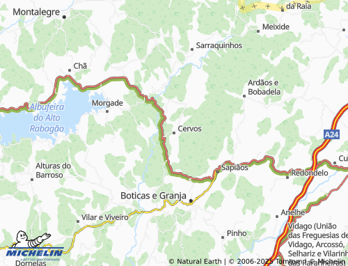 MICHELIN Cervos map - ViaMichelin