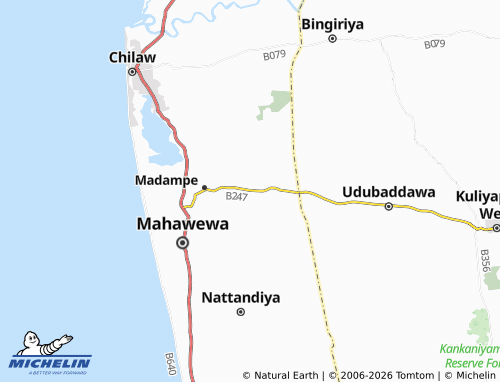 Mappa MICHELIN Pothuvila - ViaMichelin