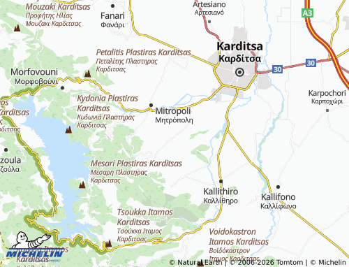 MICHELIN Xinoneri map - ViaMichelin