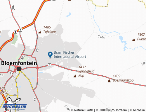 MICHELIN Roodewal Agricultural Holdings map - ViaMichelin
