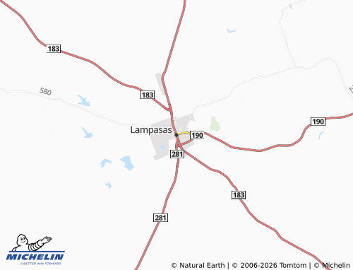 Mapa MICHELIN Lampasas - ViaMichelin