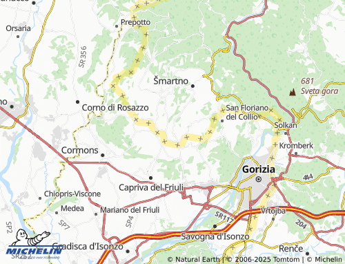 MICHELIN Vipolže map - ViaMichelin