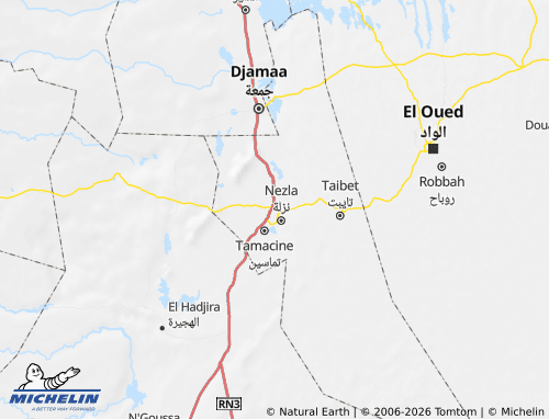 MICHELIN-Landkarte Touggourt - ViaMichelin