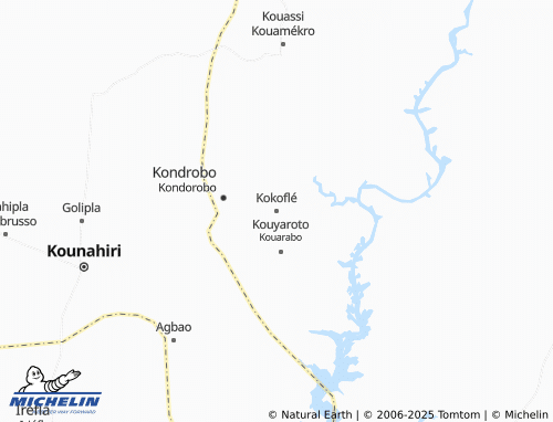 MICHELIN Kokoflé map - ViaMichelin