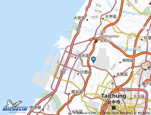 MICHELIN Qingshui District map - ViaMichelin