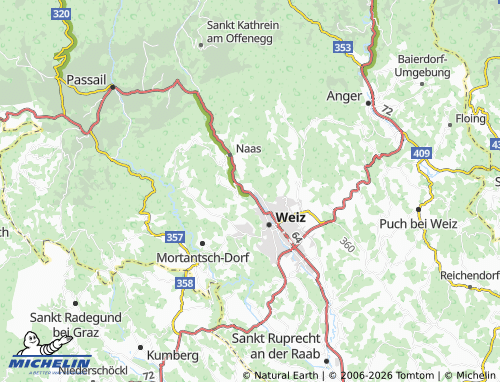 MICHELIN-Landkarte Sturmberg-Süd - ViaMichelin