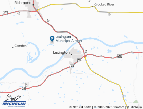 Mapa MICHELIN Lexington - ViaMichelin