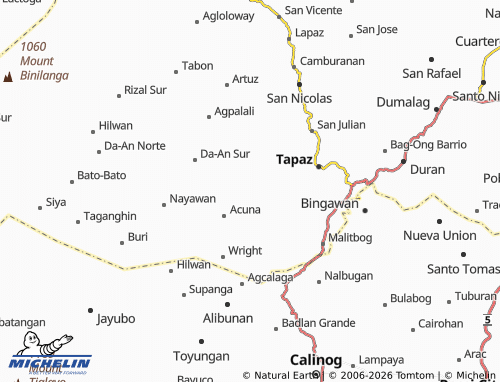 MICHELIN Abangay map - ViaMichelin