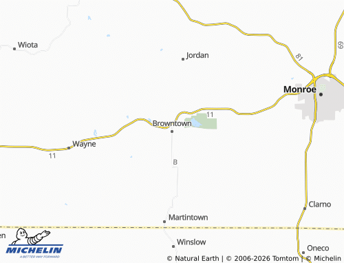 Carte MICHELIN Browntown - ViaMichelin