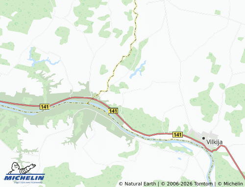 MICHELIN Purviškiai map - ViaMichelin