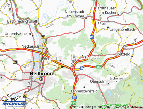 MICHELIN Gellmersbach map - ViaMichelin