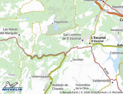 MICHELIN-Landkarte Robledondo - ViaMichelin