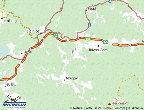 Mapa MICHELIN Stari Laz - ViaMichelin
