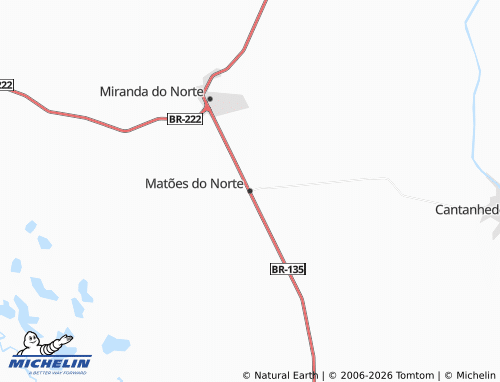 Mapa MICHELIN Matões do Norte - ViaMichelin