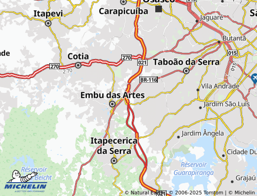 MICHELIN Jardim Lavorato map - ViaMichelin
