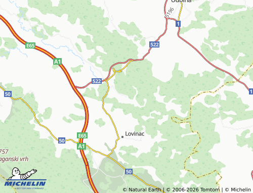 Mapa MICHELIN Vranik - ViaMichelin