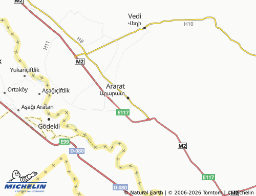 MICHELIN Ararat map - ViaMichelin
