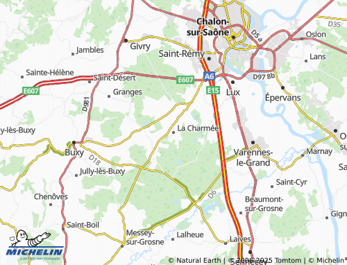 MICHELIN La Charmée map - ViaMichelin