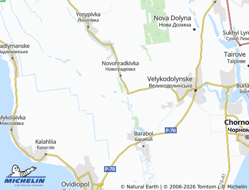 Mapa MICHELIN Dobrooleksandrivka - ViaMichelin