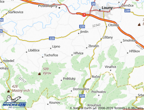 Mappa MICHELIN Hřivice - ViaMichelin
