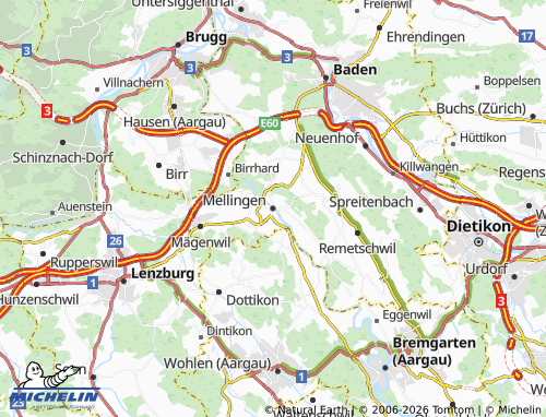 MICHELIN Mellingen map - ViaMichelin