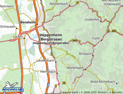 Mapa MICHELIN Erbach - ViaMichelin
