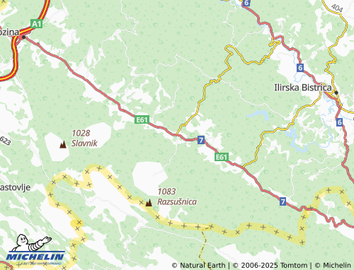 Mappa MICHELIN Obrov - ViaMichelin