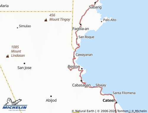 MICHELIN Cawayanan map - ViaMichelin