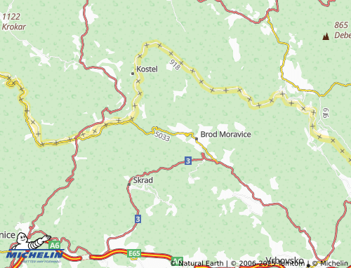 MICHELIN Lokvica map - ViaMichelin