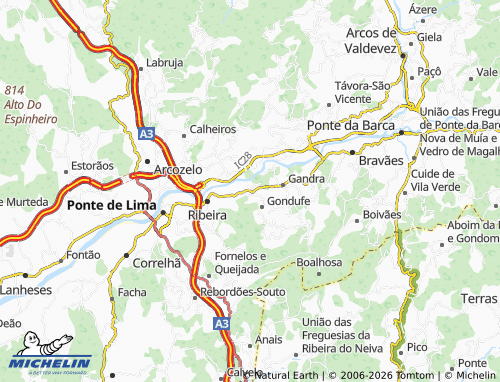 Carte MICHELIN Gemieira - ViaMichelin