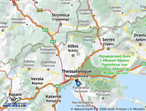 Carte MICHELIN Kilkis - ViaMichelin